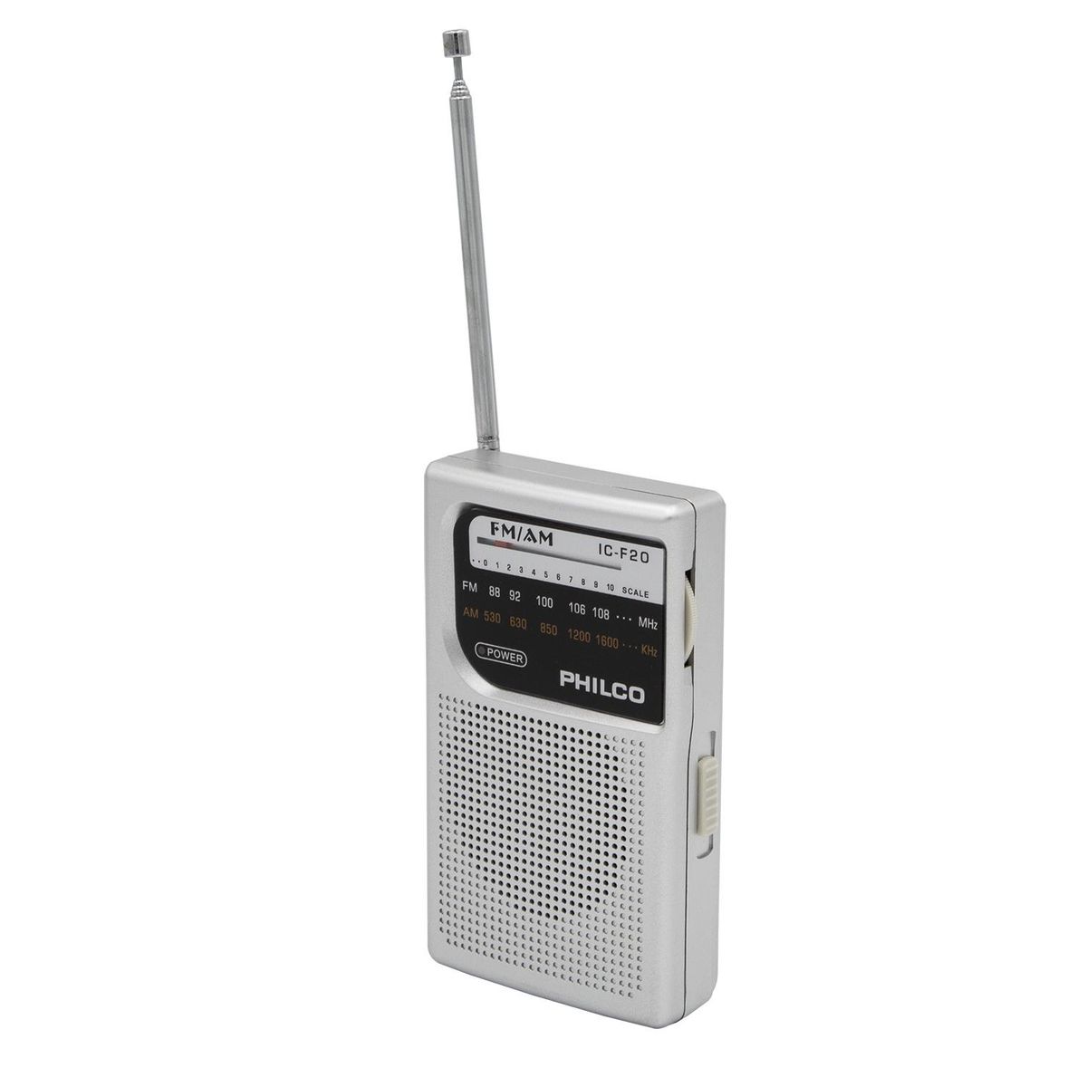 PHILCO - Radio A Pilas Philco Icf-20 Fm/am Portable De Bolsillo Gris