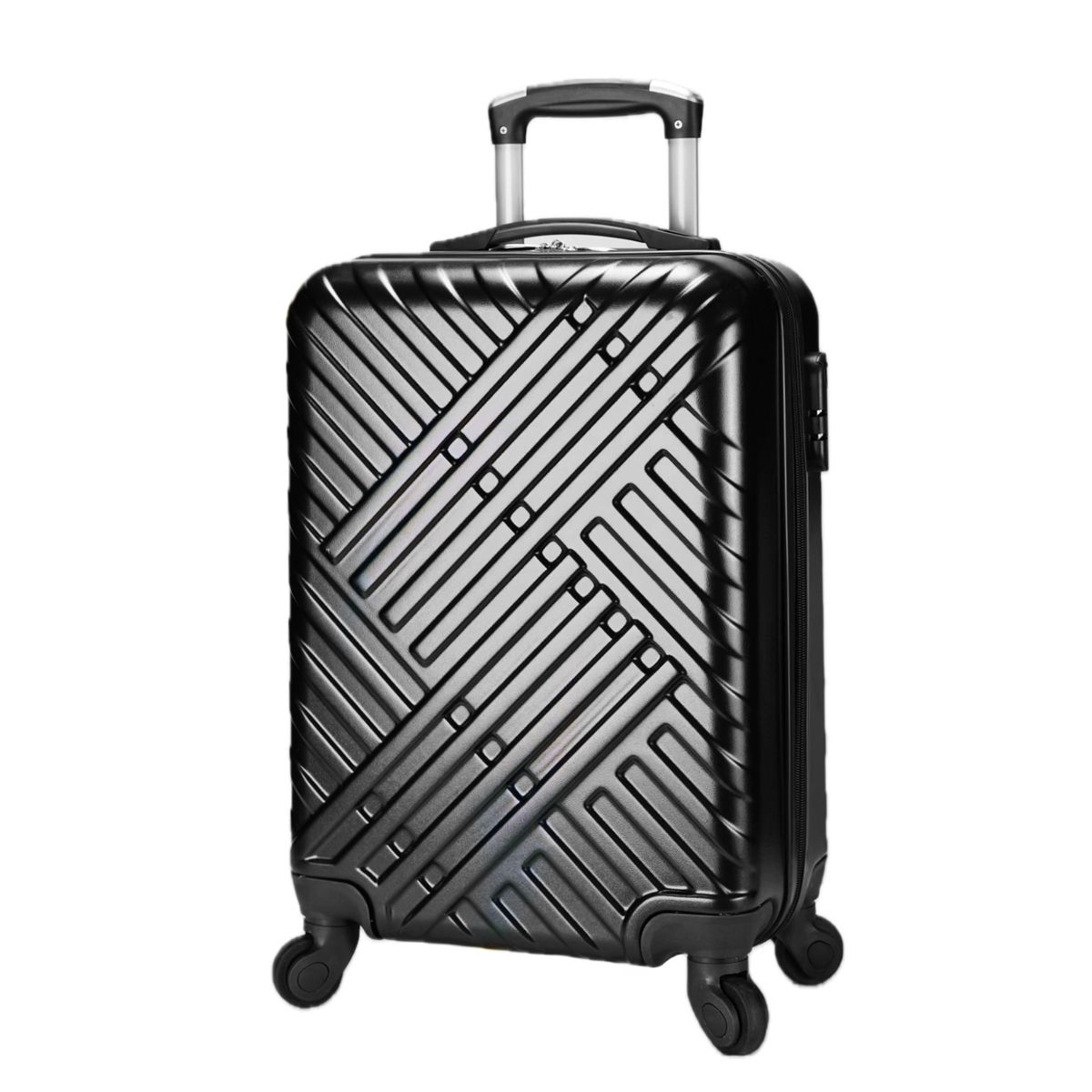 BJ HOGAR - Maletas de Viaje para Cabina color Negro Rayas