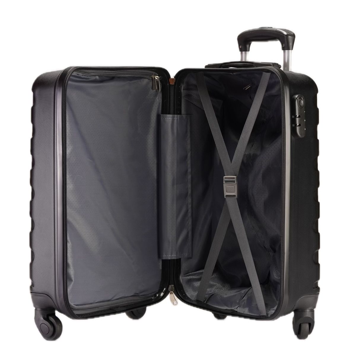 BJ HOGAR - Maletas de Viaje para Cabina color Negro Rayas