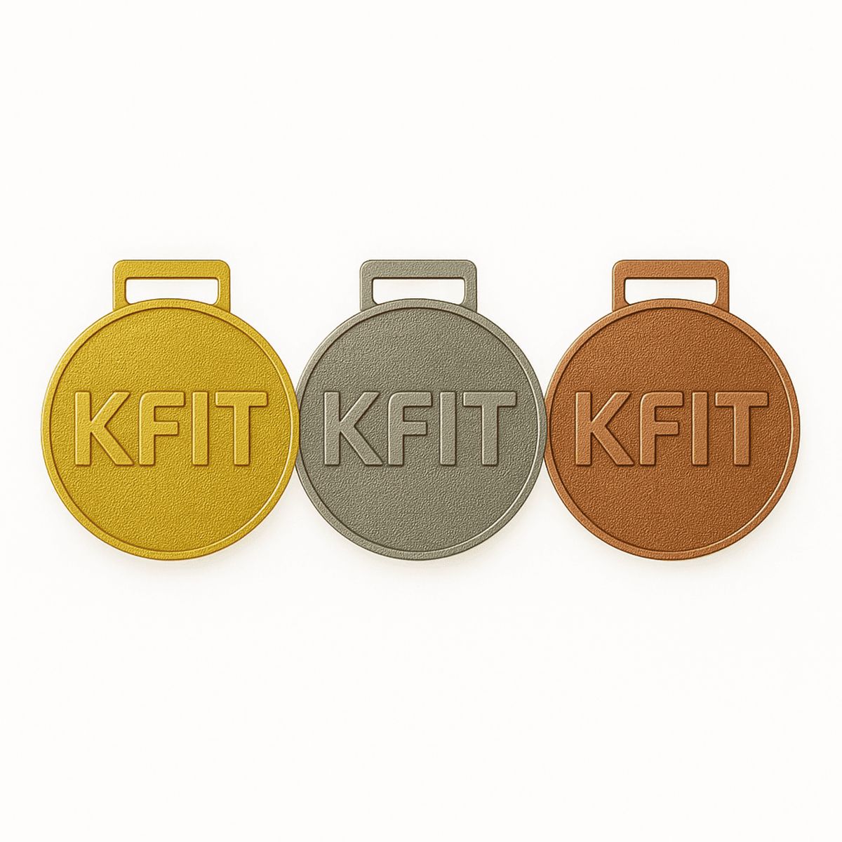 K FIT - Set de 9 Medallas de Competición KFIT – Oro, Plata y Bronce