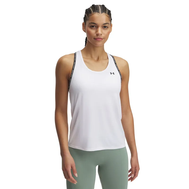 UNDER ARMOUR - Polera Sin Mangas Ua Tech Knockout Blanco Para Mujer UNDER ARMOUR