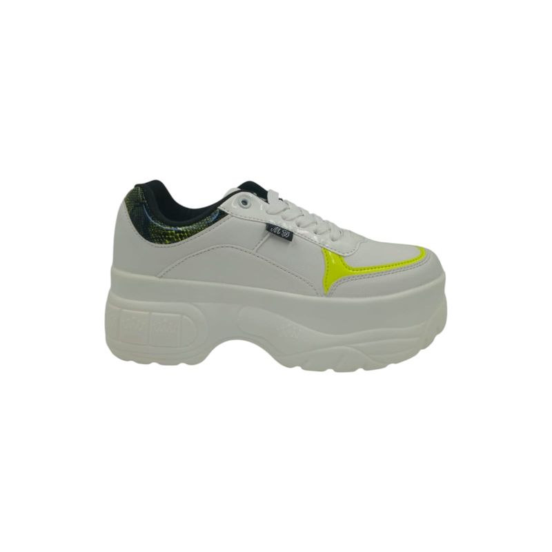 HERIEL - Zapatilla Blanca Plataforma