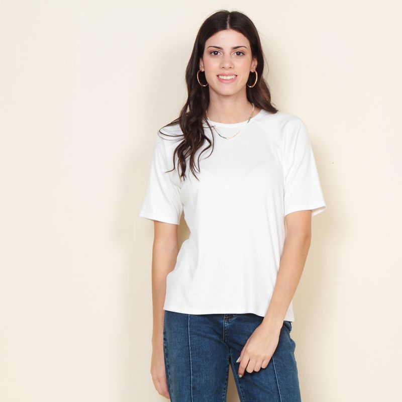 WADOS - POLERA MANGA CORTA SOLIDO ESCOTE REDONDO