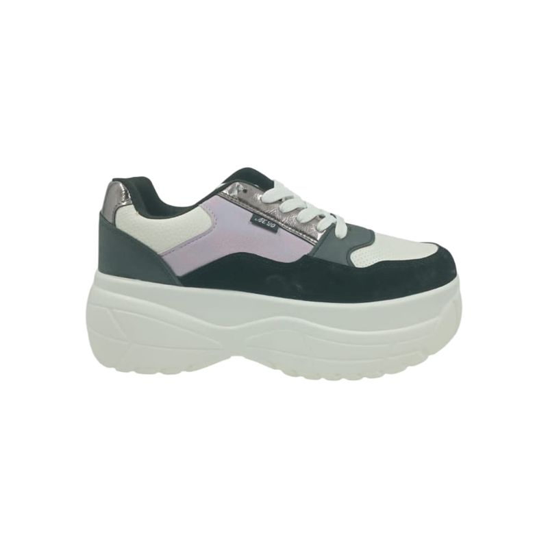 HERIEL - Zapatilla Negra Plataforma Mujer
