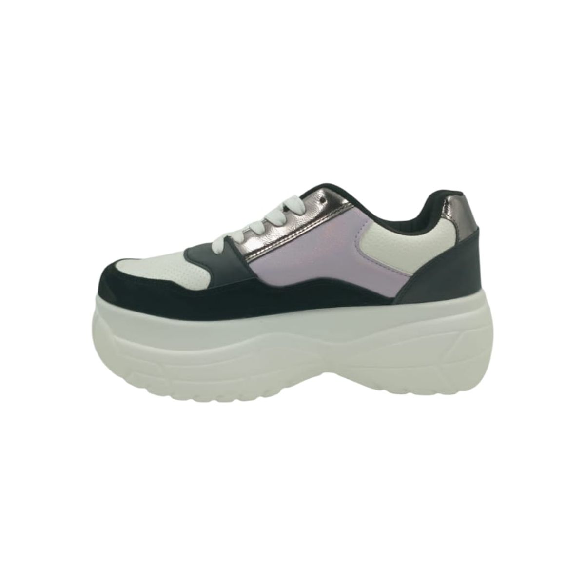 HERIEL - Zapatilla Negra Plataforma Mujer