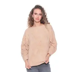 WADOS - SWEATER MANGA LARGA SOLIDO ESCOTE REDONDO