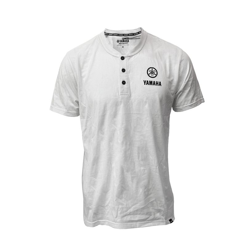 YAMAHA - Polera De Hombre Manga Corta Yamaha Boton Blanco