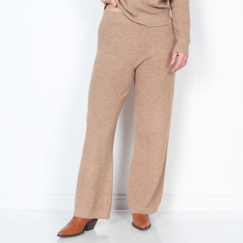 WADOS - PANTALON WIDE LEG TIRO ALTO PRETINA ELASTICADA