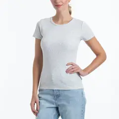 LADY GENNY - Camiseta Cotton Rib Manga Corta