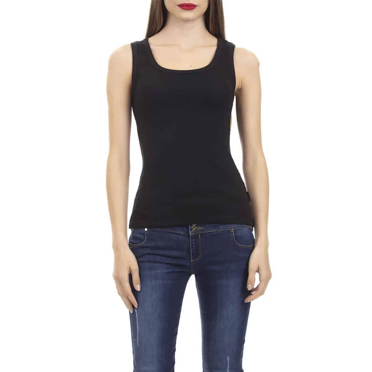 LADY GENNY - Camiseta Cotton Rib Sin Mangas