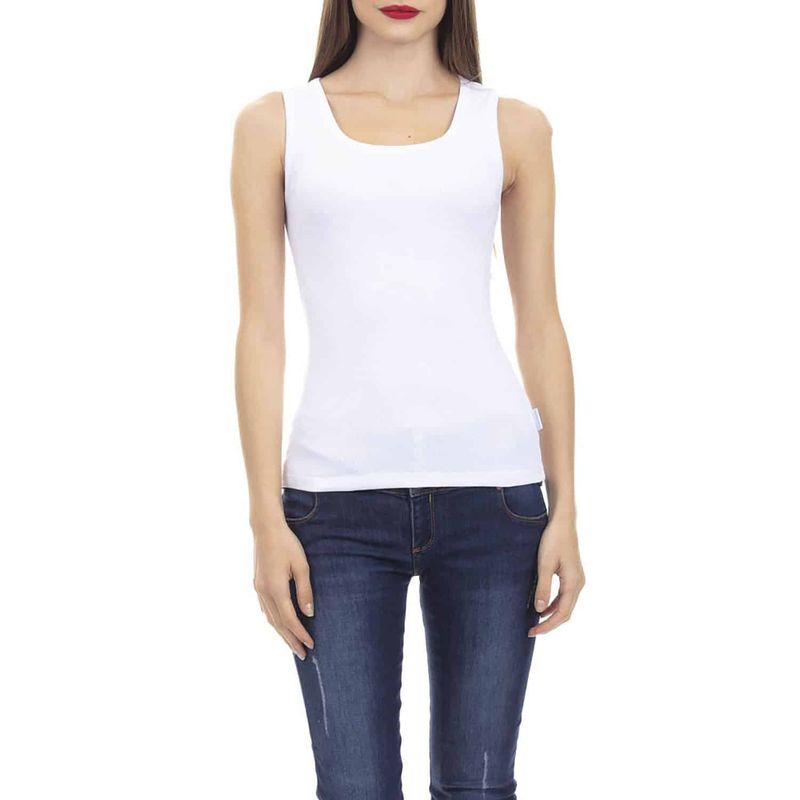 LADY GENNY - Camiseta Cotton Rib Sin Mangas