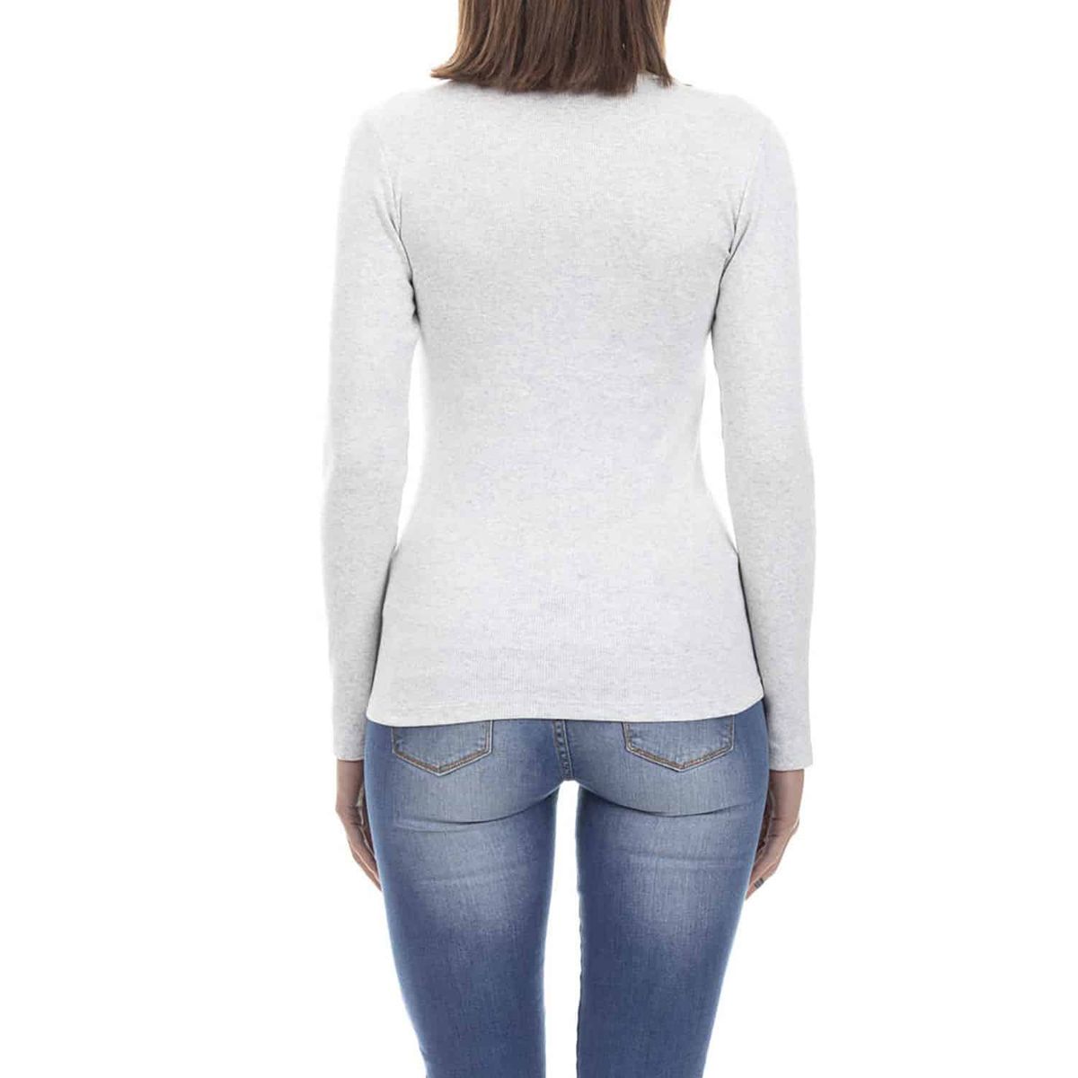 LADY GENNY - Camiseta Cotton Rib Manga Larga