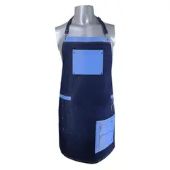 ESTAMPA MANIA - Pechera Delantal Azul Rey