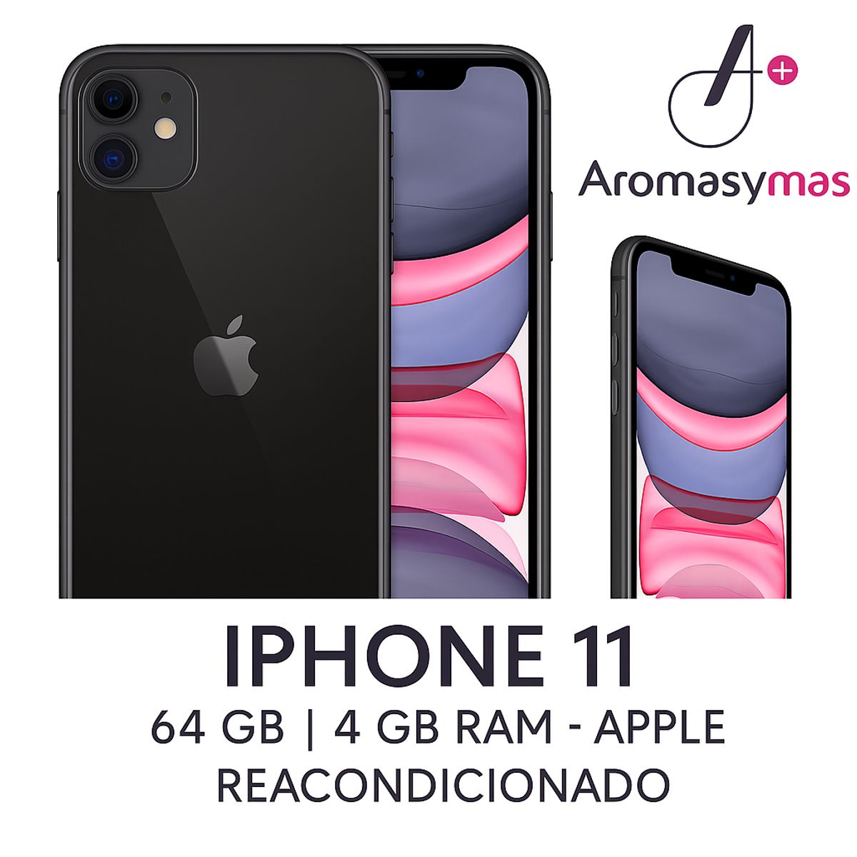APPLE - iPhone 11 64 GB - Negro - Apple - Reacondicionado