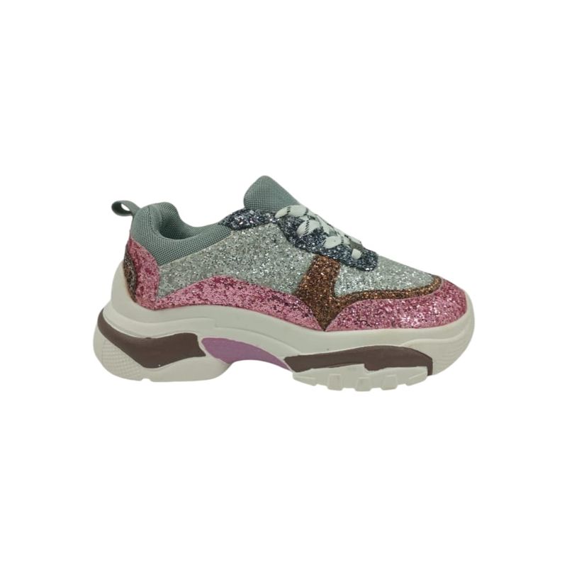 HERIEL - Zapatilla Rosa Plataforma Mujer
