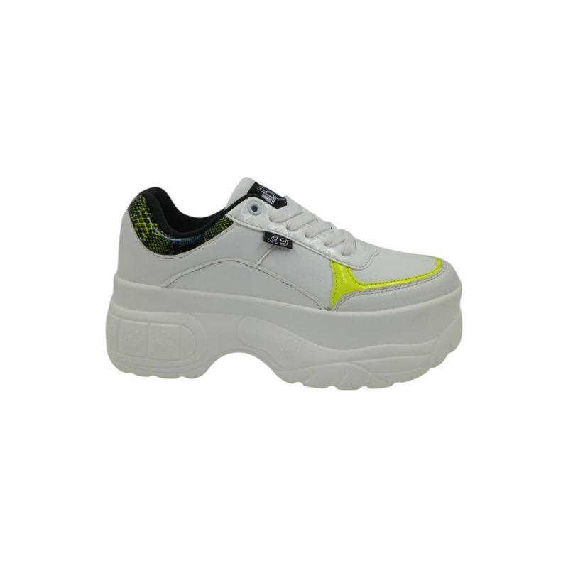 HERIEL - Zapatilla Blanca Plataforma