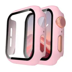 GENERICO - Carcasa Para Apple Watch Con Vidrio Templado Premium Series 44mm
