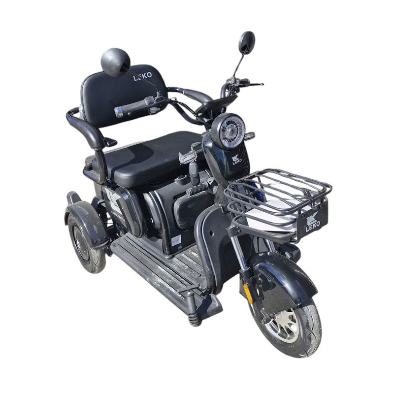 LEKO - Triciclo Eléctrico LEKO Modelo TM3 Color NEGRO
