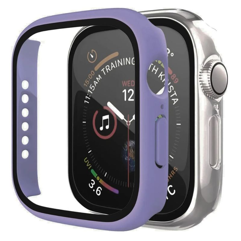 GENERICO - Carcasa Para Apple Watch Con Vidrio Templado Premium Series 44mm
