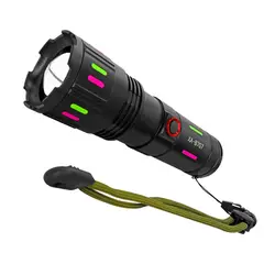 GENERICO - Linterna LED Recargable Zoom Visor Carga Power Bank - TGO Mod XA-B707