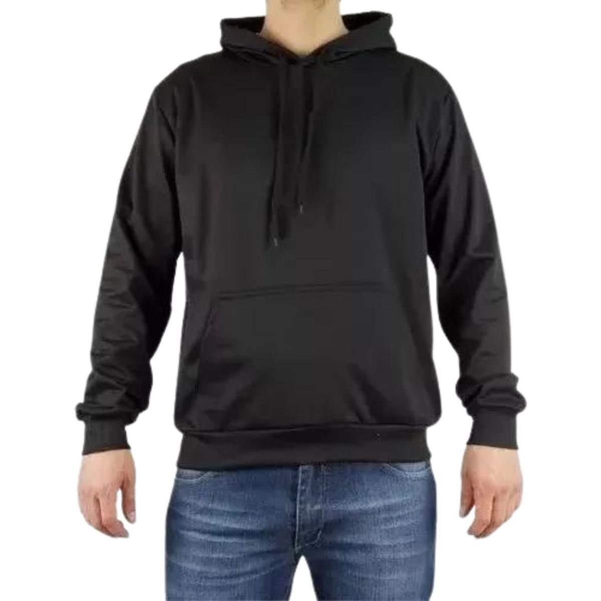 LIKE SHOP - Poleron Frisado Canguro Gorro Invierno Forro Polar Unisex 0422