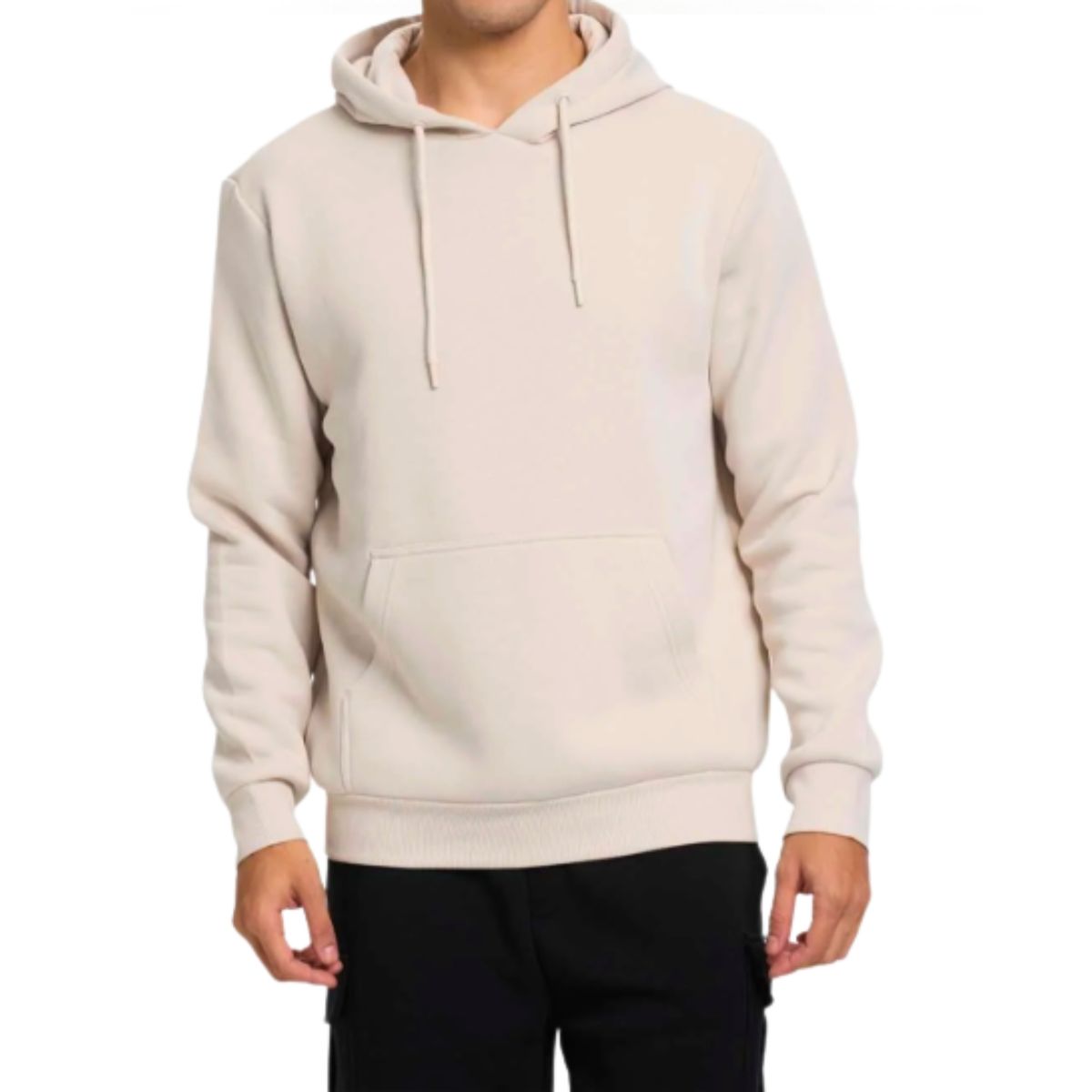 LIKE SHOP - Poleron Frisado Canguro Gorro Invierno Forro Polar Unisex 0422