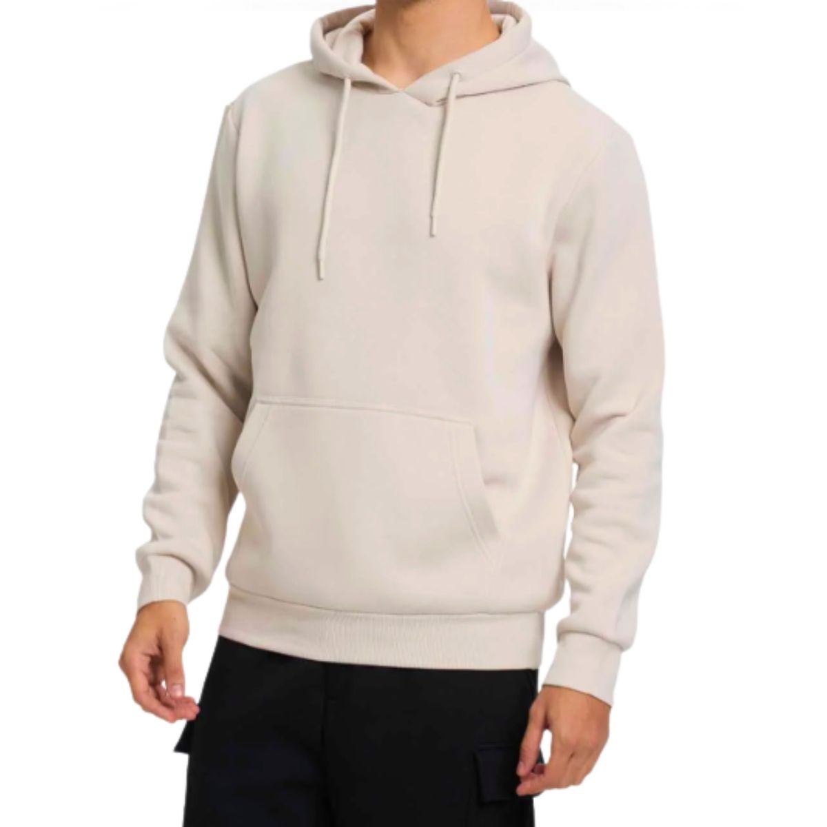 LIKE SHOP - Poleron Frisado Canguro Gorro Invierno Forro Polar Unisex 0422