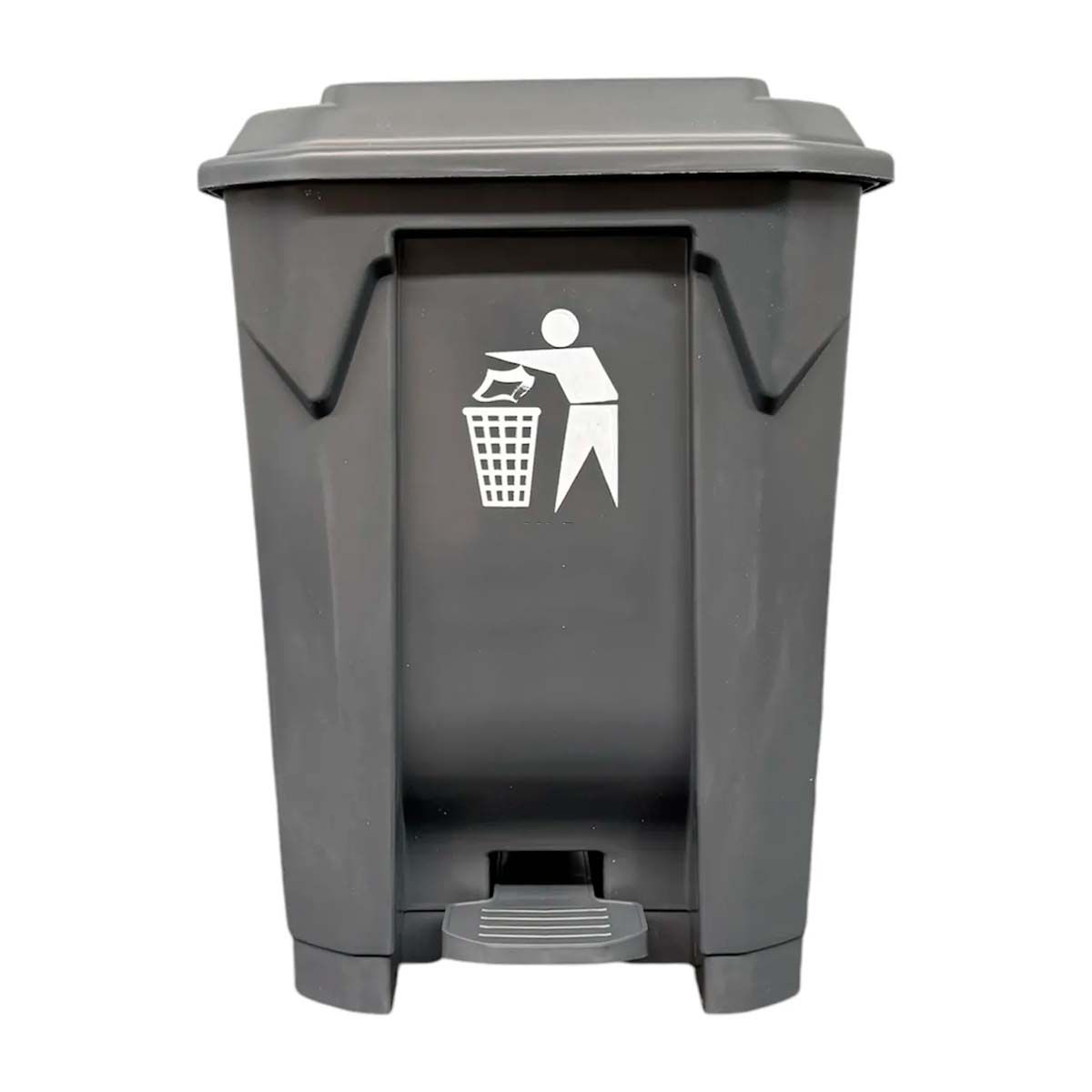 GENERICO - Cubo De Basura Basurero Con Pedal Contenedor 80 Litros Negro