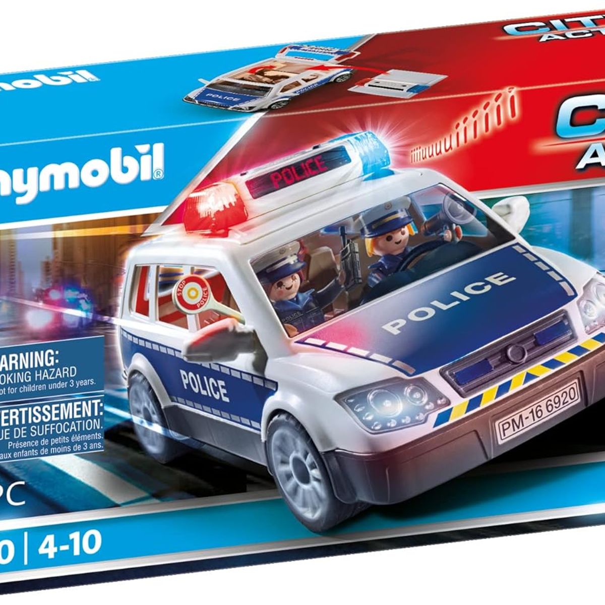 PLAYMOBIL - PLAYMOBIL AUTO POLICIA CON LUCES Y SONIDO PM6920