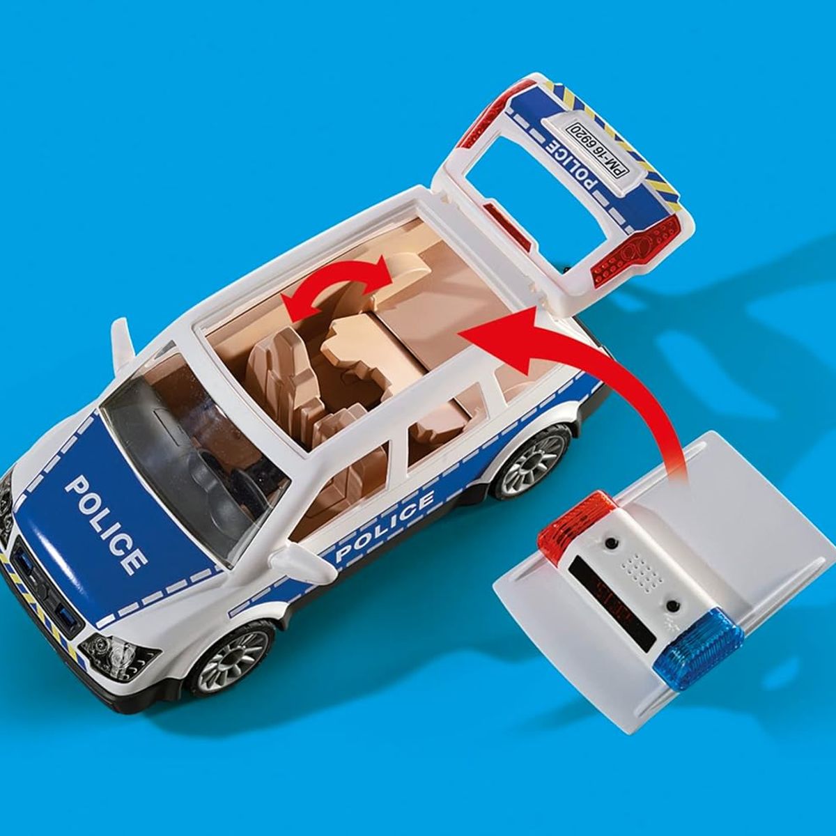 PLAYMOBIL - PLAYMOBIL AUTO POLICIA CON LUCES Y SONIDO PM6920