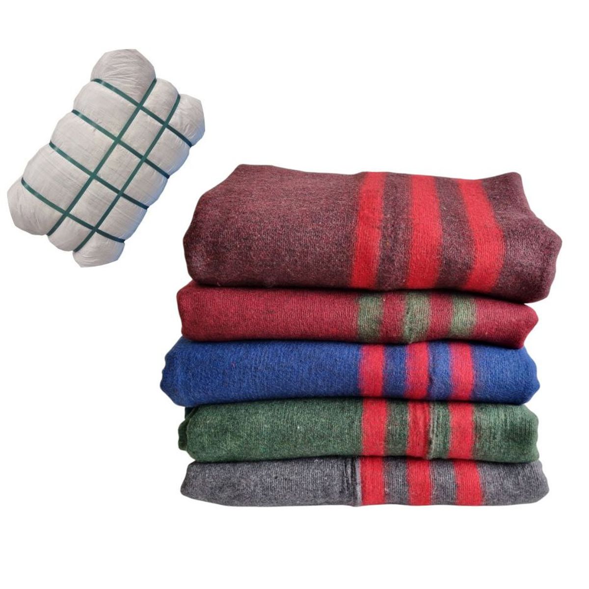 GENERICO - Fardo Lote Premium 20 Frazadas Térmicas 1 Plaza y Media