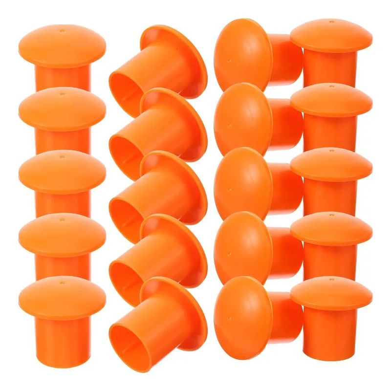 GENERICO - Protector Plastico Para Punta De Fierro De 20 A 36mm 25pcs