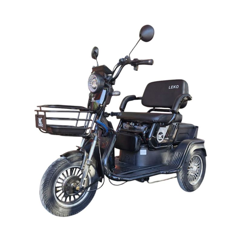LEKO - Triciclo Eléctrico LEKO Modelo TM6 Color NEGRO