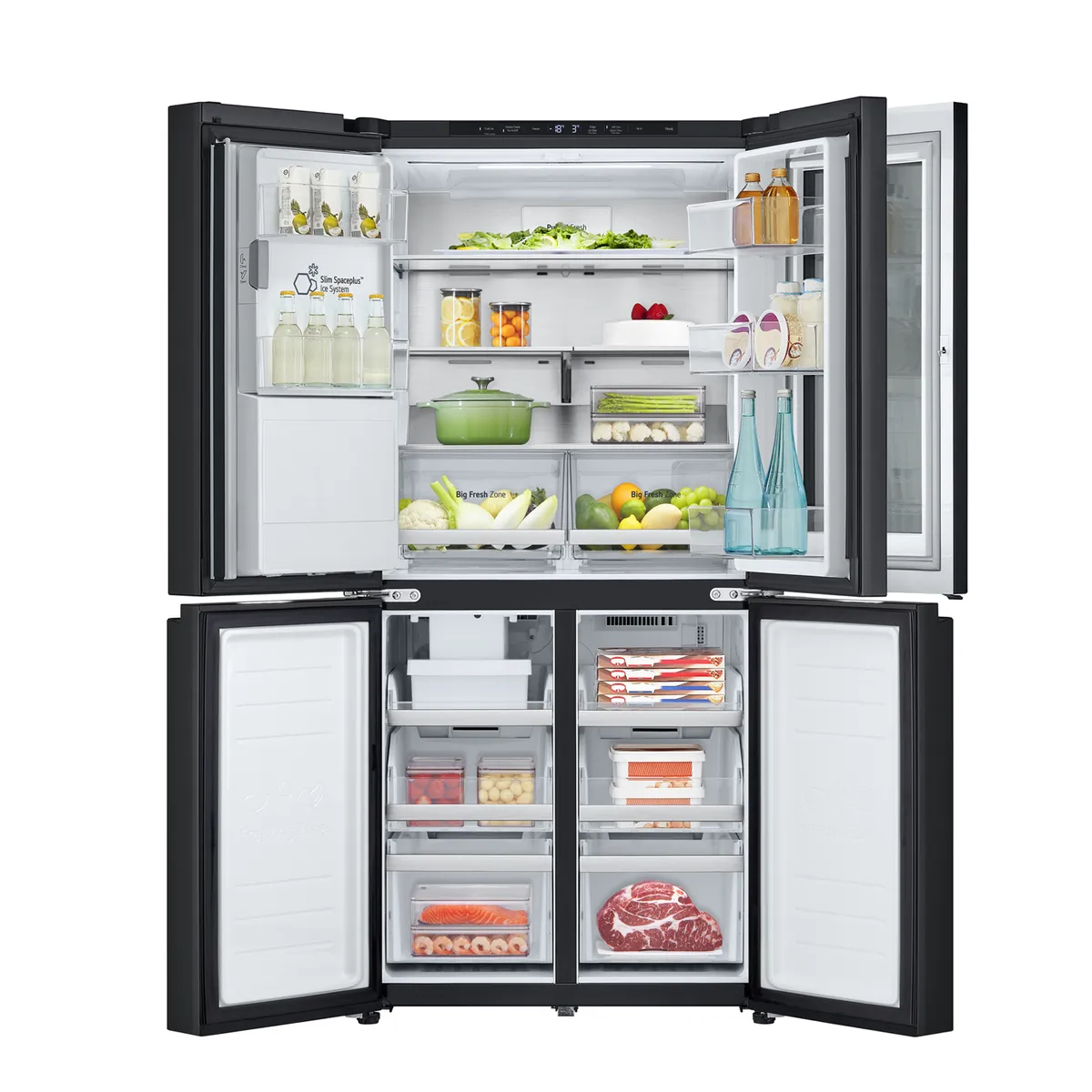 LG - Refrigerador French Door LG 418 Litros con Instaview™ GM57WXM