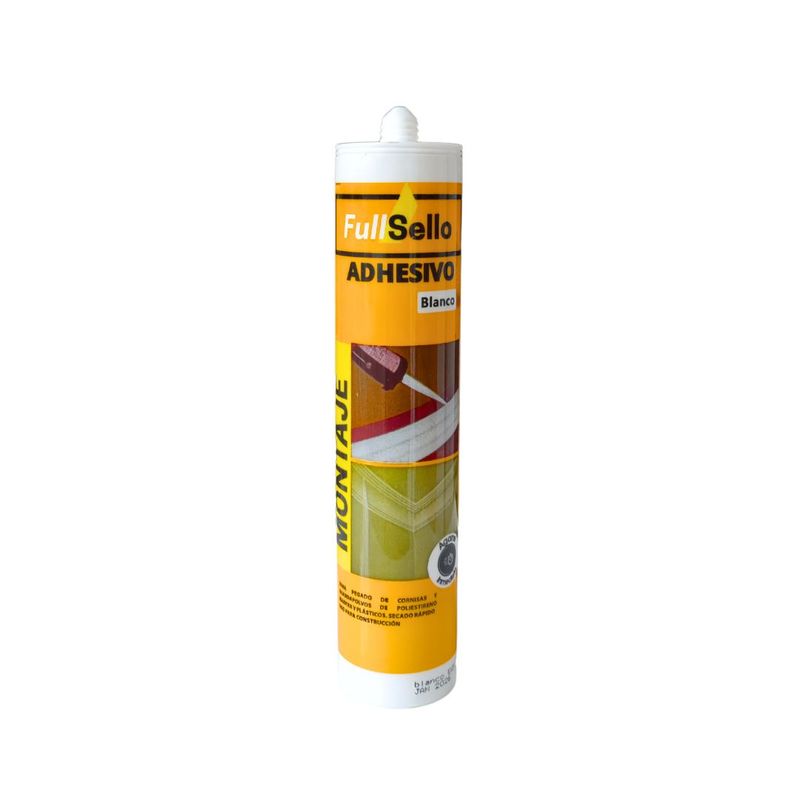 FULLTEC - ADHESIVO MONTAJE FULLTEC/FULLSELLO 300 ML BLANCO.