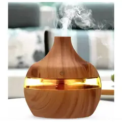 GENERICO - Aromatizador Difusor Humidificador Usb 7 Led Café Claro