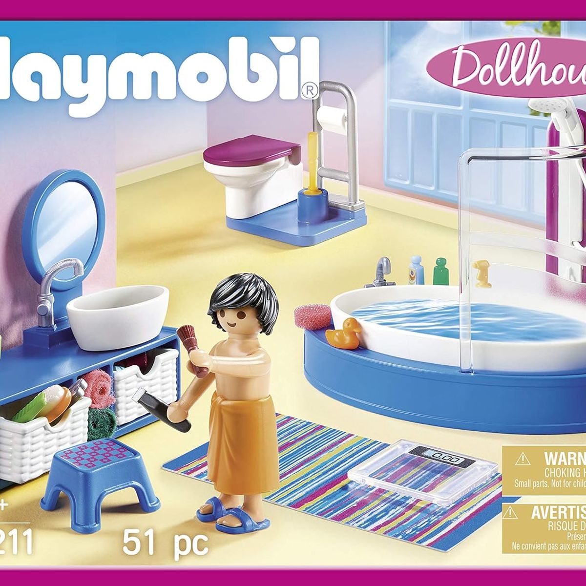PLAYMOBIL - PLAYMOBIL Bathroom with Tub PM70211