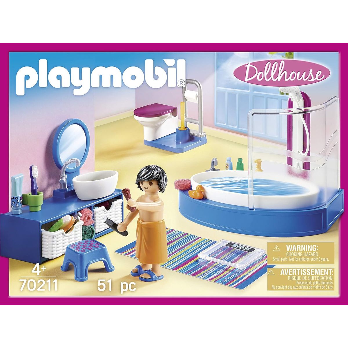 PLAYMOBIL - PLAYMOBIL Bathroom with Tub PM70211