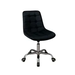 HABITA2 CHILE - Silla Escritorio Ejecutiva Felpa Roma - Negro