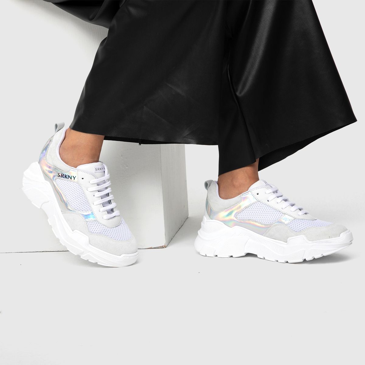 RICKY SARKANY - Ricky Sarkany Zapatilla Urbana Mujer Cuero Blanca