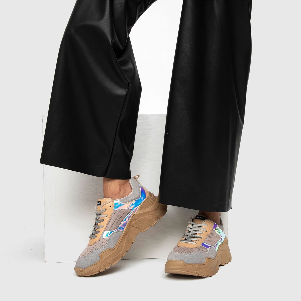 RICKY SARKANY - Ricky Sarkany Zapatilla Urbana Mujer Cuero Rosada