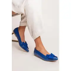 GANDARVA - Ballerina Mujer De Cuero Magnolia Azul