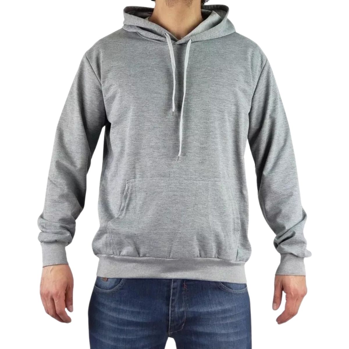 LIKE SHOP - Poleron Frisado Canguro Gorro Invierno Forro Polar Unisex 0422