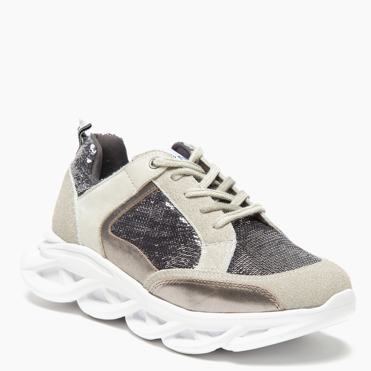 RICKY SARKANY - Ricky Sarkany Zapatilla Urbana Mujer Cuero Blanca