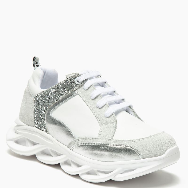 Ricky Sarkany - Ricky Sarkany Zapatilla Urbana Mujer Cuero Blanca