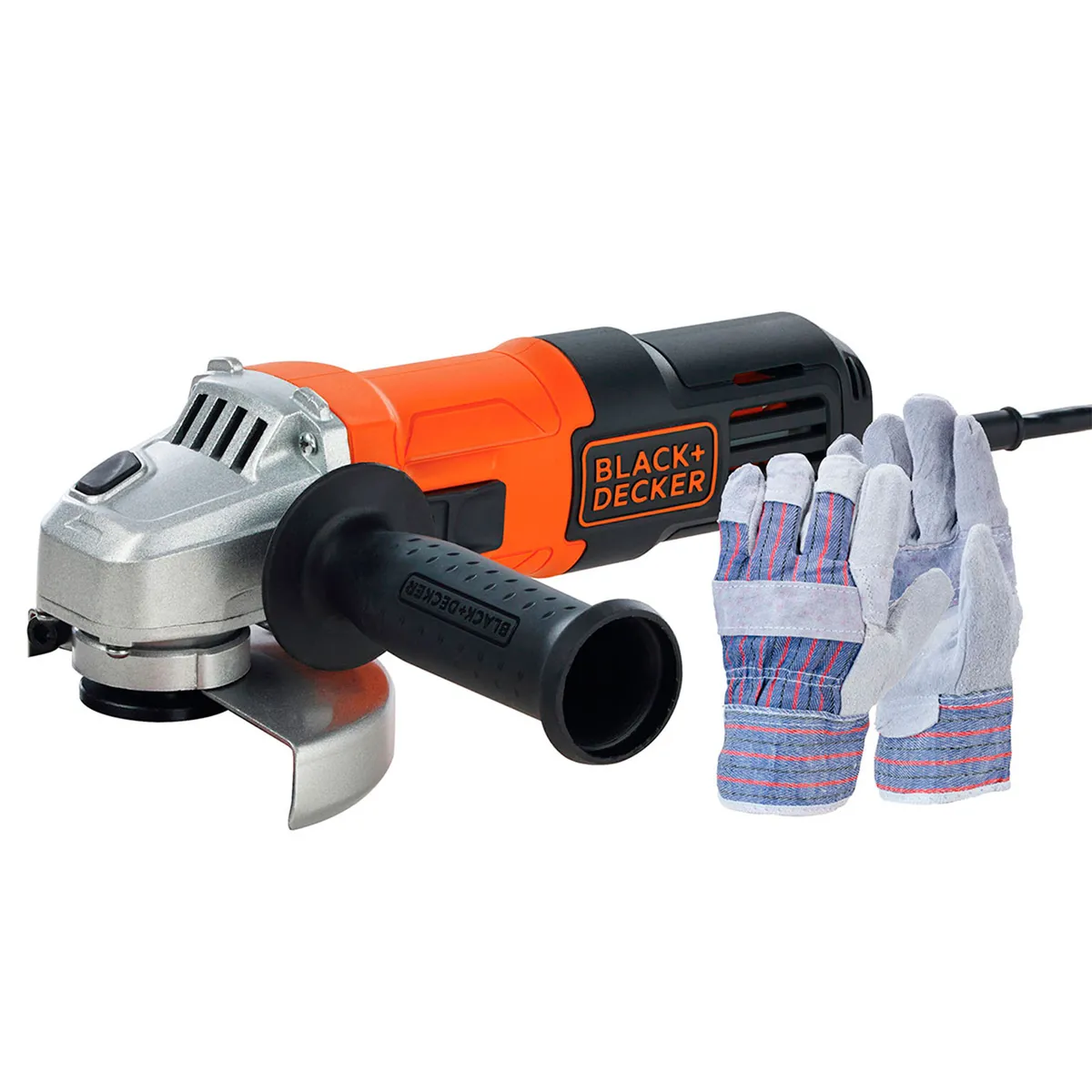 BLACK+DECKER - Esmeril Angular 650W + Guantes BLACK+DECKER G650GL-B2C