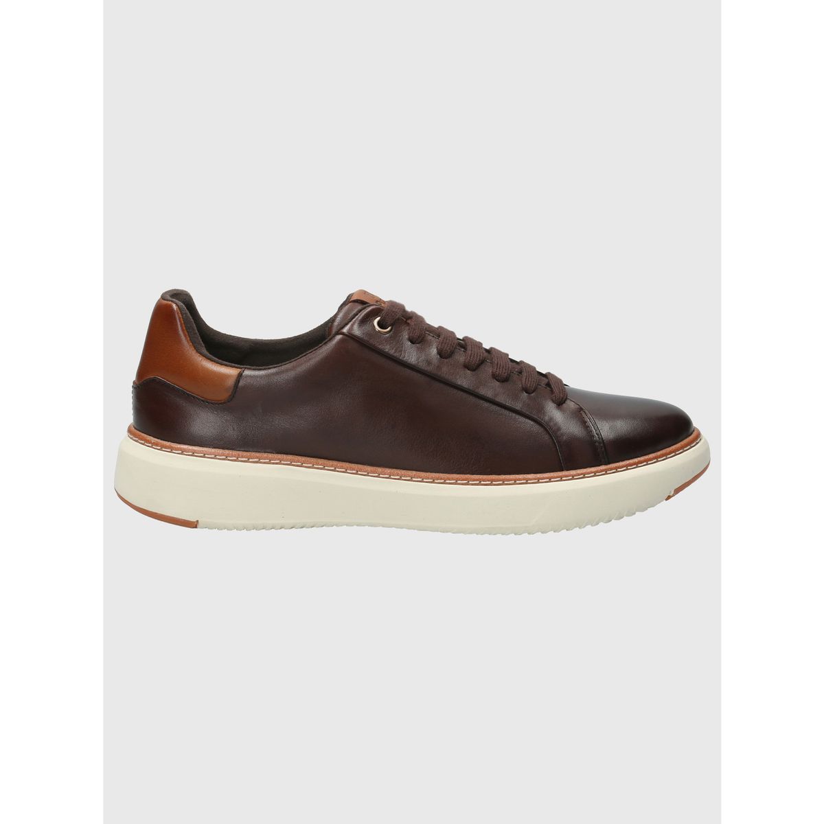HUSH PUPPIES - Zapatilla Cuero Hombre Force G Café Oscuro HUSH PUPPIES