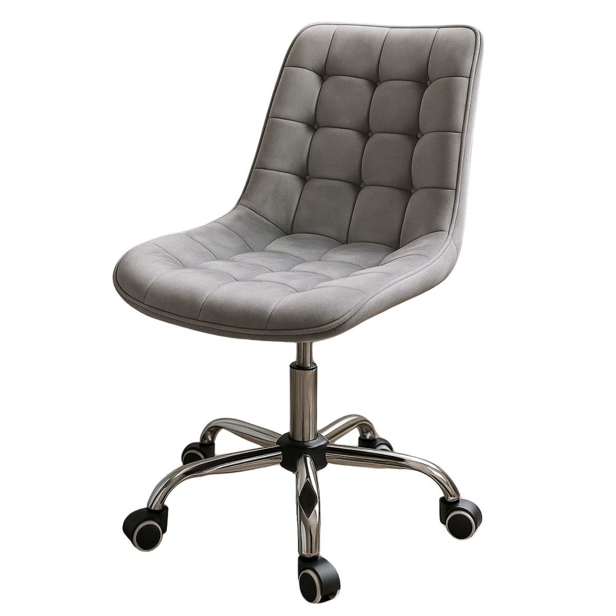 HABITA2 CHILE - Silla Escritorio Ejecutiva Felpa Roma - Gris