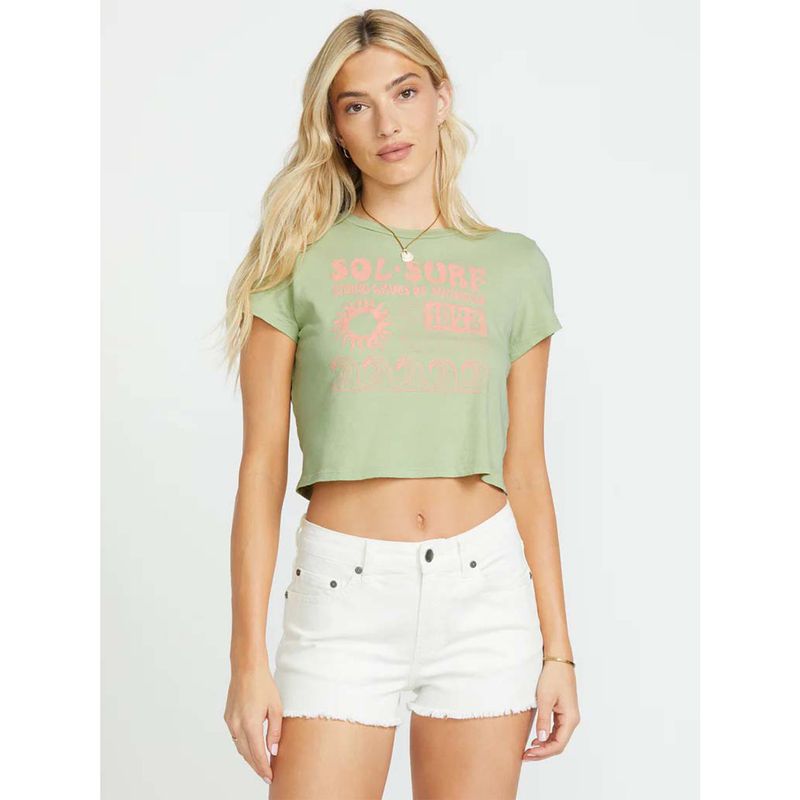 BILLABONG - Polera Mujer Sol Surf Verde Billabong BILLABONG