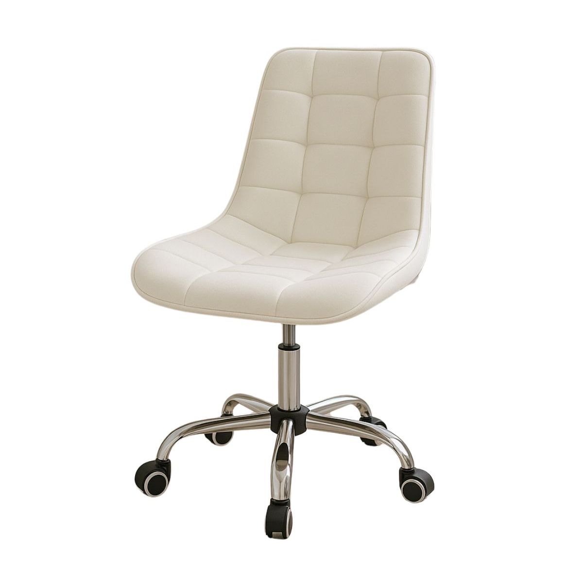 HABITA2 CHILE - Silla Escritorio Ejecutiva Felpa Roma - Beige